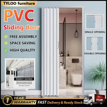 PVC Plastic Folding Accordion Door Foldable Screen Panel Sliding Internal  Doors