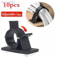 10PCS Self-adhesive Car USB Cable Organizer Clip Clamp Network Office Management Desktop Workstation Wire Manager Cord Holder