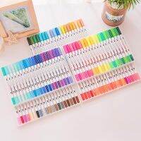 【hot】 12/24/36/48/60 Watercolor Lettering Calligraphy markers for Sketching School Supplies