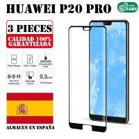 เซต Huawei P20 Pro 3ชิ้นกระจกกันความร้อนอย่างเต็มที่ปกป้องหน้าจอป้องกันรอยขีดข่วนแบบบางพิเศษ