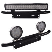 Universal For SUV Lamp Holder Off Road LED Light Bar Frame Holder Front Bumper License Plate Log Light Mount Bracket