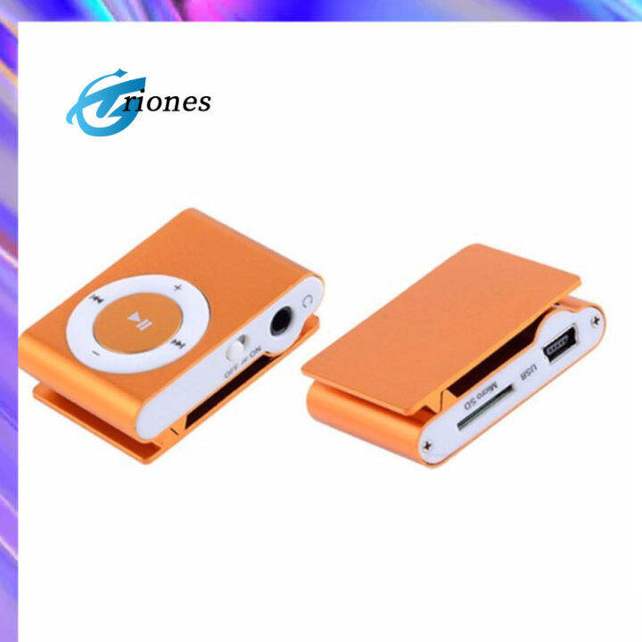 เครื่องเล่น-mp3ขนาดเล็กประเภทคลิปกีฬาลำโพงสเตอริโอดนตรีหูฟัง-usb-สายชาร์จ3-5มม-รองรับการ์ด-tf