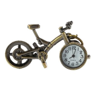 ที่ขายดีที่สุดคอลเลกชันที่ไม่ซ้ำกันบรอนซ์ล้อแม็กจักรยานควอตซ์นาฬิกาพ็อกเก็ตนาฬิกาจี้สร้อยคอ