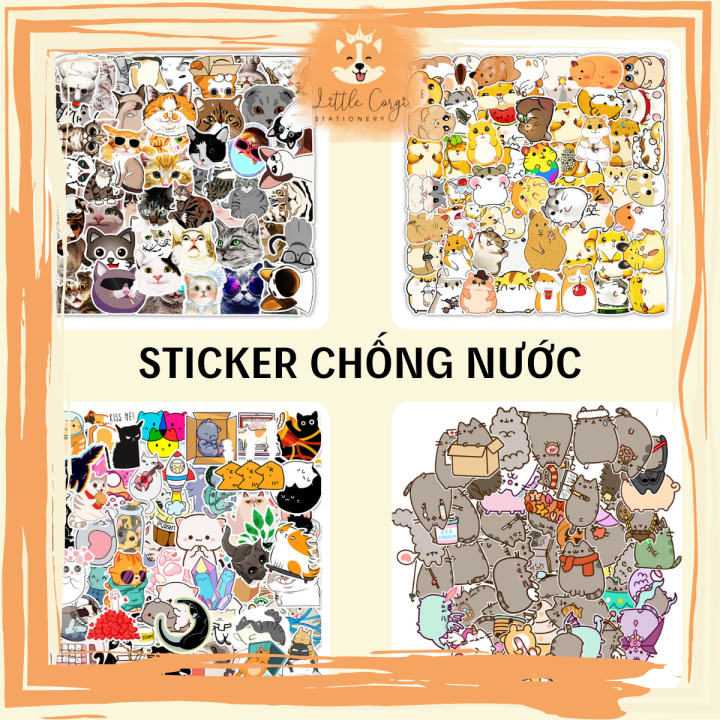 Top 100 mẫu kawaii sticker cute dễ thương chất ngầu file PNG Vector