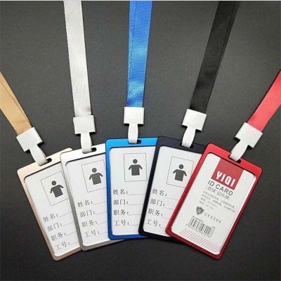 High quality Aluminium Alloy Work Card Holder Name ID Card Cover Metal Work Certificate Identity Badge ID Business Case