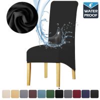 【lz】◐▤❅  Capa de cadeira impermeável para o Natal Spandex Seat Covers Wedding Banquet Restaurante Hotel Sala de jantar Tamanho XL 1 Pc 2 Pcs 4 Pcs 6 Pcs