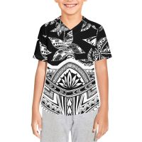 agafgadf Polynesian TRIBAL ฟิจิ Totem Tatuagem estampas criança hip hop Vestuário cardigan camisa de beisebol streetwear menino traje dança