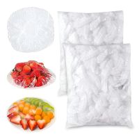 50/100pc Disposable Food Cover Plastic Wrap Food Elastic Mylar Bags Fruit Bowls Cups Plastic Bag Organizer Kitchen Accessories