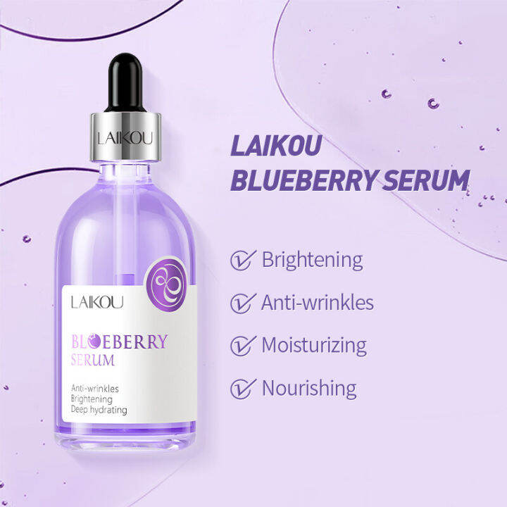 100ml Anti Wrinkles Moisturizing Serum LAIKOU Blueberry Serum Reduce