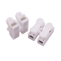 ✻ 10x 2p Spring Connector Wire With No Welding No Screws Quick Connector Cable Clamp Terminal Block 2 Way Easy Fit For Led Strip