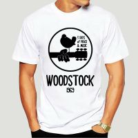 men white cotton tshirt Woodstock 1969 Vintage T shirt men Music short sleeve printed cotton tee sbz LEAJ