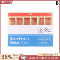 ? Heeney ทันตกรรม gutta percha แท่งรากฟันเทียมผ้าฝ้ายไฟเบอร์ปลายวัสดุทันตกรรม02เรียว #15 #25