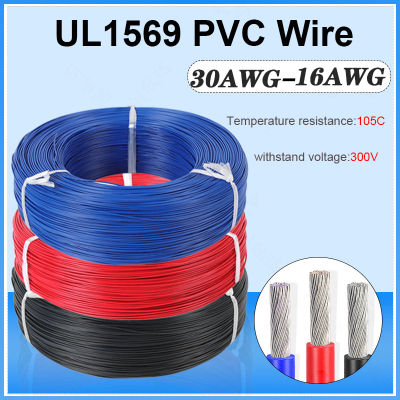 UL1569 สายไฟอิเลคทรอนิคส์หลายแกนเดี่ยว 16/18/20/22/24/26/28/30 AWG ลวดทองแดงกระป๋อง