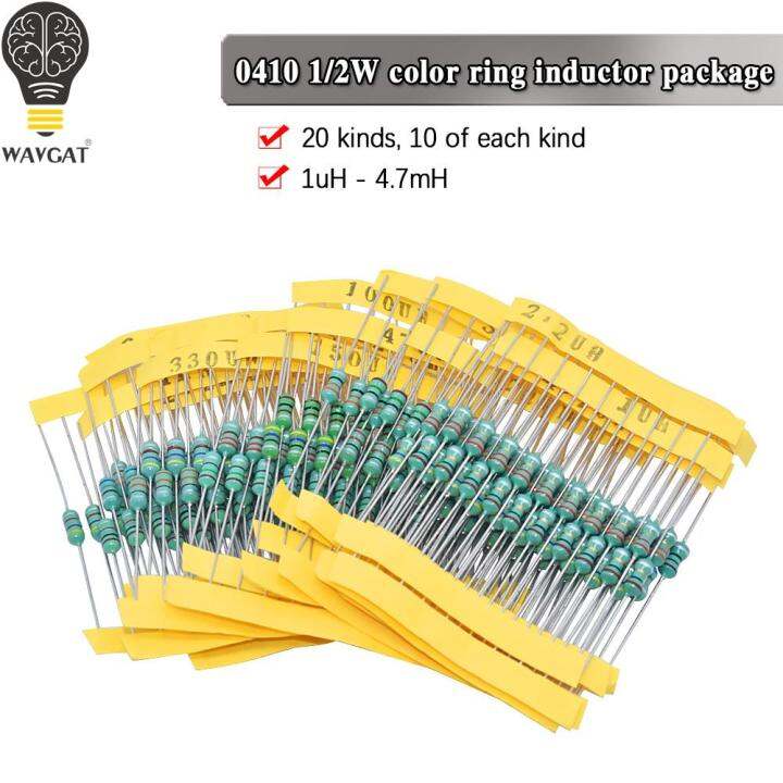 0410 1/2W 0.5W 4.7MH 4.7 mH 4700 UH 472K Axial Fixed Color Code Ring