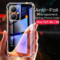 เคสสำหรับ Vivo Y27 Y27NFC Y35 + Y35M + 2023 VivoY 27 Y27 4G 5G ซิลิโคนสี่มุมเคสโทรศัพท์ป้องกันฝาหลังกันกระแทก