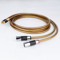 Cardas 5C Copper Hifi 2RCA to 2XLR Cable Hi-end Rca Male to Xlr Male Audio Cable For Sound Equipment