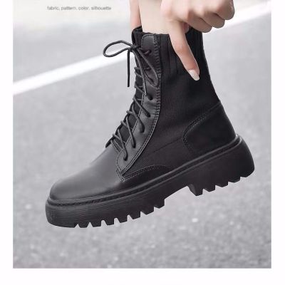 ของแท้หนังมาร์ตินรองเท้าผู้หญิงสุทธิสีแดงหนา Soled Breathable Sepatu BOOT Pendek 2021ฤดูใบไม้ร่วงและฤดูหนาวใหม่รองเท้าบูทอินเทรนด์ฉบับภาษาเกาหลีนักเรียนรองเท้าบู๊ทบาง