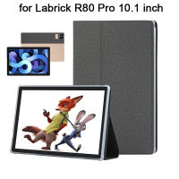 สำหรับ Labrick R80 Pro แท็บเล็ตพีซี10.1นิ้วกรณียืนพลิกกรณี Soft TPU ซับสไตล์ผ้าปก