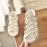 2022 New Kids Roman Sandals High top Girls Flat Beach Sandals Children Girls Princess Shoes Solid Color Rain Shoes Beach ShoesTH