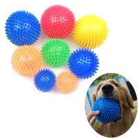 TPR Pet Dog Ball Squeak Dog Toys For En Retriever Large Dogs Spiked Ball TPR Dog Toy Balls Spike Ball Dog Игрушки Для Собак