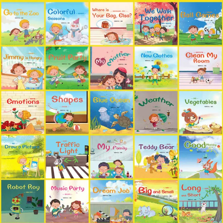 ASM 60 Books English Early Learning Reading Picture Book Easy Simple ...