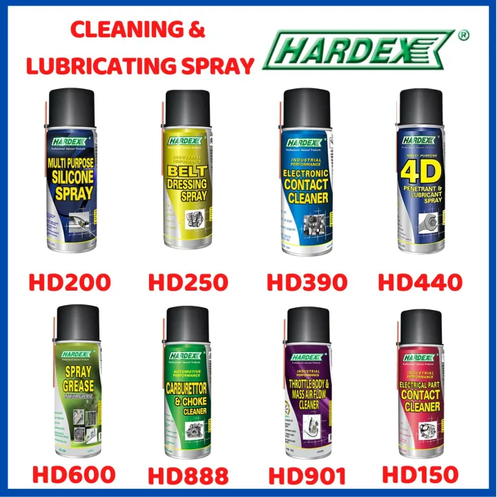 Hardex Cleaning & Lubricating Spray HD200 / HD250 / HD390 / HD440