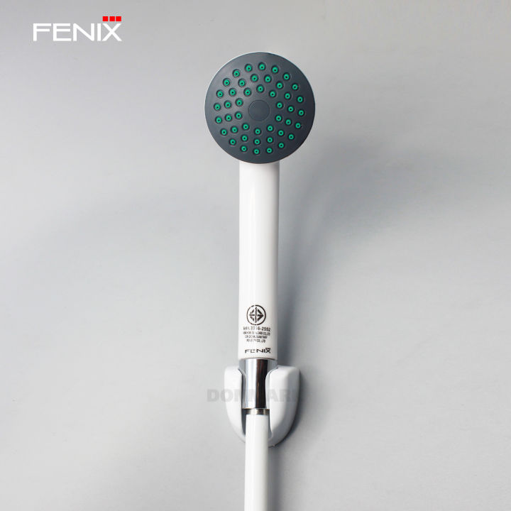 fenix-ฝักบัวอาบน้ำสีขาวพร้อมสายสีขาวครบชุด-รุ่น-fn-f02w