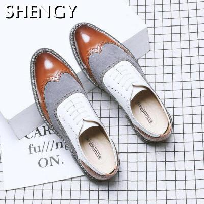 Big Size New Fashion Men Brogue Business Formal Dress Shoes Men Wedding Shoes suede Leather Oxfords Pointed Toe Shoes A21-35Z