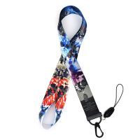 ❂ Anime Ninja Kakashi Sasuke Akatsuki Fashion Lanyards Cool Neck Strap Phone Keys ID Card Holder Lanyard For Keys DIY Hanging