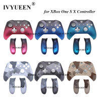 IVYUEEN สำหรับ X One S X Controller เปลี่ยนที่อยู่อาศัยด้านหน้า Shell Faceplate ปกหลัง Handle Grips Shadow Blue Case ปรับแต่ง