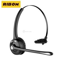 Mono Headphones Wireless Bluetooth Headset Noise Canceling With Mic For Office Phone Trucker Drivers Earphone