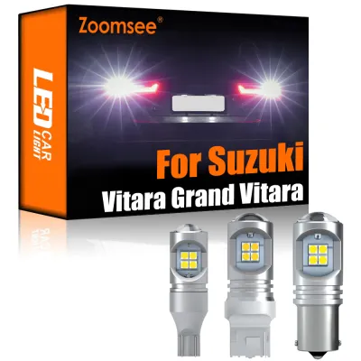 Zoomsee 2Pcs White Reverse LED For Suzuki Vitara Fit Grand Vitara 2 3 4 1999-2020 Canbus Exterior Backup Rear Tail Bulb Light