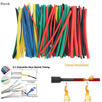 Renk 100ชิ้น/เซ็ต Heat Shrink Tube ฉนวนเคลือบ polyofin Shrink ASSORTED TUBE