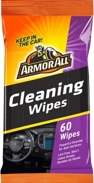 Armor All Car Cleaning and Leather Wipes - Interior Cleaner for Cars