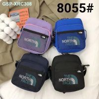 NORTH FACE THE 2022ใหม่กระเป๋าถือถนน Ing ลมกระเป๋าสะพายไหล่หนึ่งชิ้นถุงไหล่เอียงกล่องถนอมอาหารสองชั้นวัสดุกระเป๋าโทรศัพท์ Tas Rekreasi