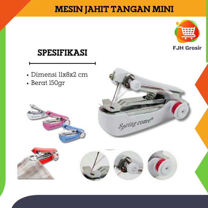 Jual Mesin Jahit Tangan Kecil Merk Spring Come Mini Portable Hand