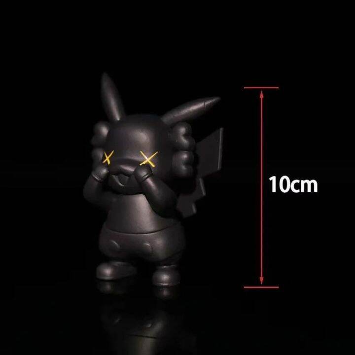 ภาพอนิเมะโปเกมอน-pikachu-kaw-figurine-shy-cover-eyes-kawaii-q-รุ่นของเล่นของสะสม-pvc-แอ็กชันฟิกเกอร์ของเล่นของขวัญ