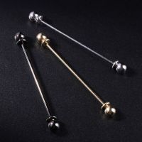 【hot】 Men Shirt Pins Tie Clip Collar Clasp Luxury Business Wedding Brooch Bar Ornament