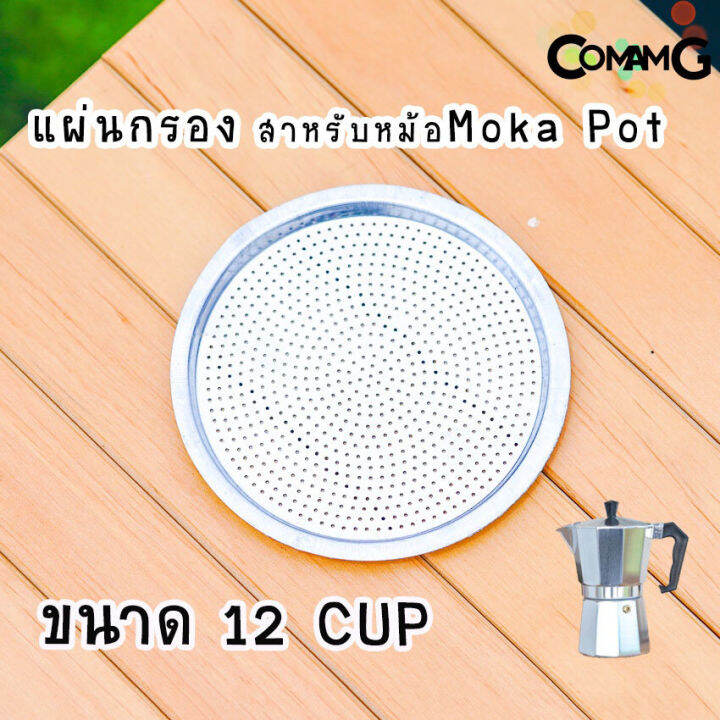 อะไหล่moka-pot-แผ่นอลูมิเนียมกรองกาแฟ-แผ่นกรองสำหรับหม้อmoka-pot-แผ่นเหล็ก-อะไหล่แผ่นกรองโมก้า-พ็อต