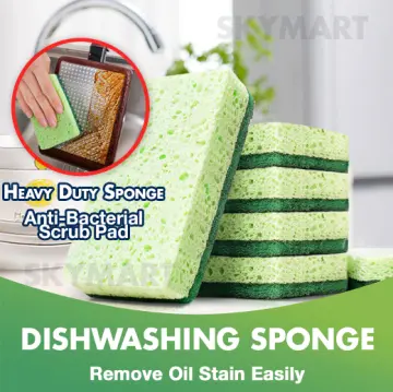 Kitchen Dish Scouring Pad Scrubber Cleaning Sponge with Polyester - China  Cleaning Sponge and Dish Scrubber price