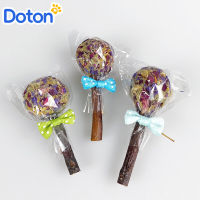 Doton Pets [Tiktok Hot] ลูกกระต่ายกรามลูกหญ้าอมยิ้มอุปกรณ์สัตว์เลี้ยงทำมือธรรมชาติสำหรับหนูตะเภา Chinchilla แฮมสเตอร์