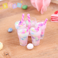 FactoryOutlete?Cheap? 5pcs 1:12 dollhouse Miniature Cream drinks ขวดรุ่นตุ๊กตาครัวอาหาร