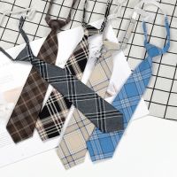 【cw】 [Plaid Tie Free] JK Uniform Shirt Lazy College Student Class Accessories All Matching men ties ！