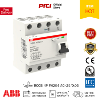 ABB กันดูด RCCB 4P FH204 AC-25/0.03 Residual Current Circuit Breaker ABB ต้องที่ PITIGROUP