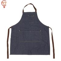 1pcs Practical 71x65cm Blue Denim Simple Aprons Uniform Unisex Jeans Aprons Mens Ladys Kitchen Cooking Gifts Aprons