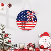 [COD] Cross-border spot States Independence Day wooden door decoration listing national home holiday decorations hanging board