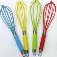 ▽☜❈ 1Pc Silicone Egg Beaters Hand Egg Stirring Whisk Rotary Mixer Kitchen Accessories Hand Blender Kitchen Cooking Tools