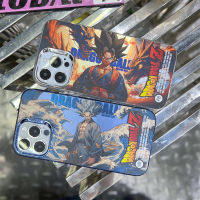 แบรนด์แฟชั่นยอดนิยมสำหรับ IPhone 14 13 12 11 Pro Max เคสโทรศัพท์มีลาย Goku สีฟ้าพิเศษ