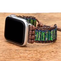 : 》{“” 》: สายนาฬิกาแบบโบฮีเมียน Ultra 49มม. ซีรีส์8 7 41มม. 45มม. 38/42เดี่ยวแบบถัก Iwatch 6 5 4 3 Se Band 44มม. 40มม.