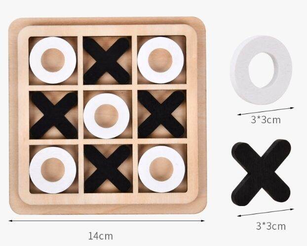 xo-wooden-toy-เกม-xo-เกมสุดคลาสสิคยอดฮิตทุกยุคทุกสมัย-ฝึกสมองประลองเชาว์-ฝึกไหวพริบและการวางแผน-เล่นได้ทุกวัย-ตั้งแต่เด็กจนผู้ใหญ่